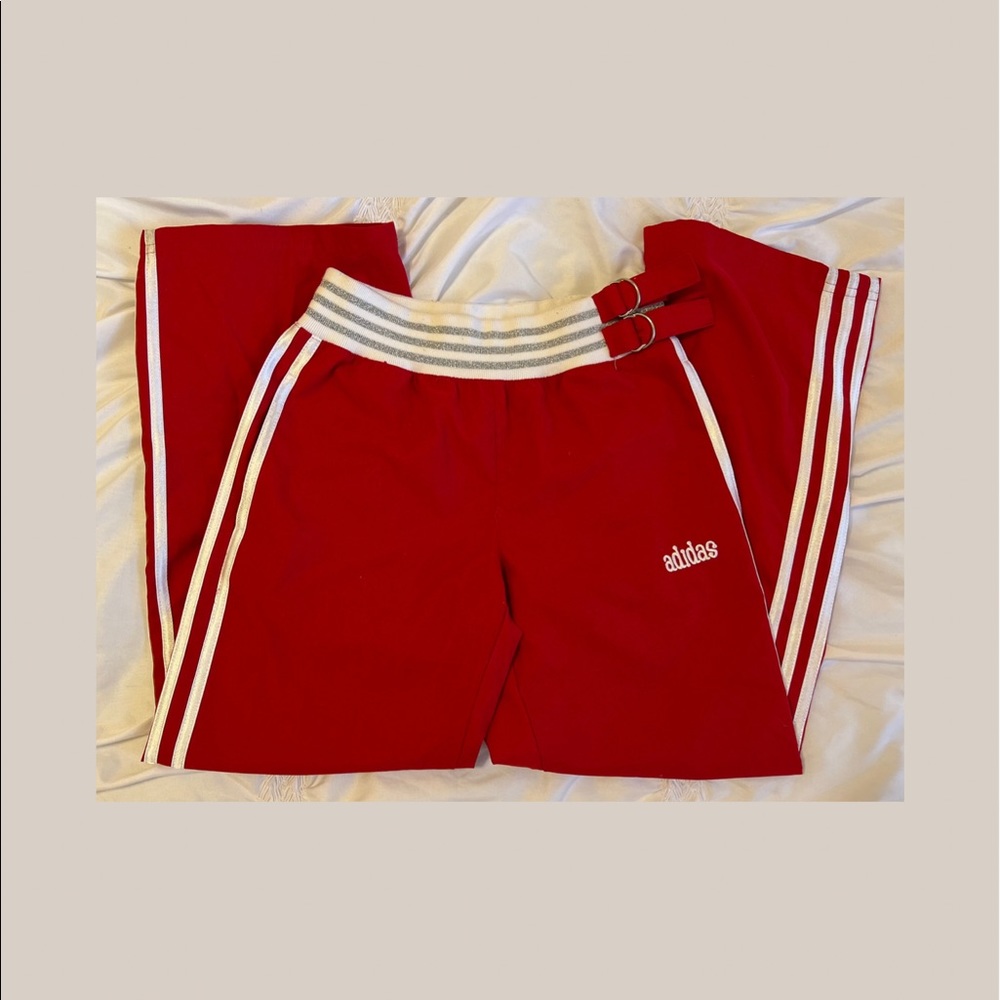 Vintage Adidas Track Three-Stripped Pants